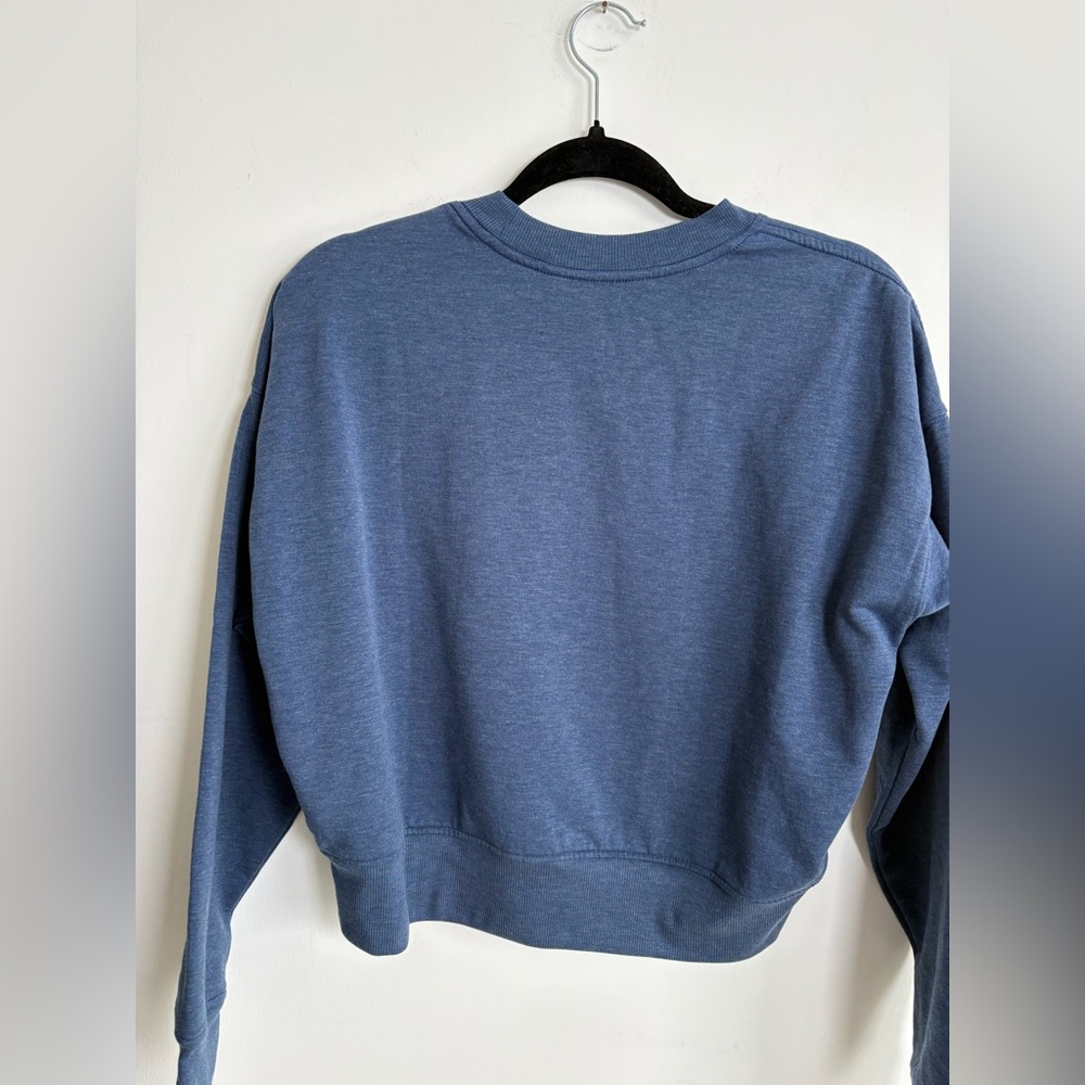 Outdoor Research Blue Cropped Essential Fleece Crewneck Sweatshirt Womens Small - Picture 9 of 9